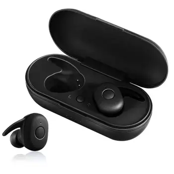 

TWS4 Wireless Bluetooth Earphones Round Button 5.0 EDR Binaural Waterproof Earbuds With Charger Case Bluetooth Headset