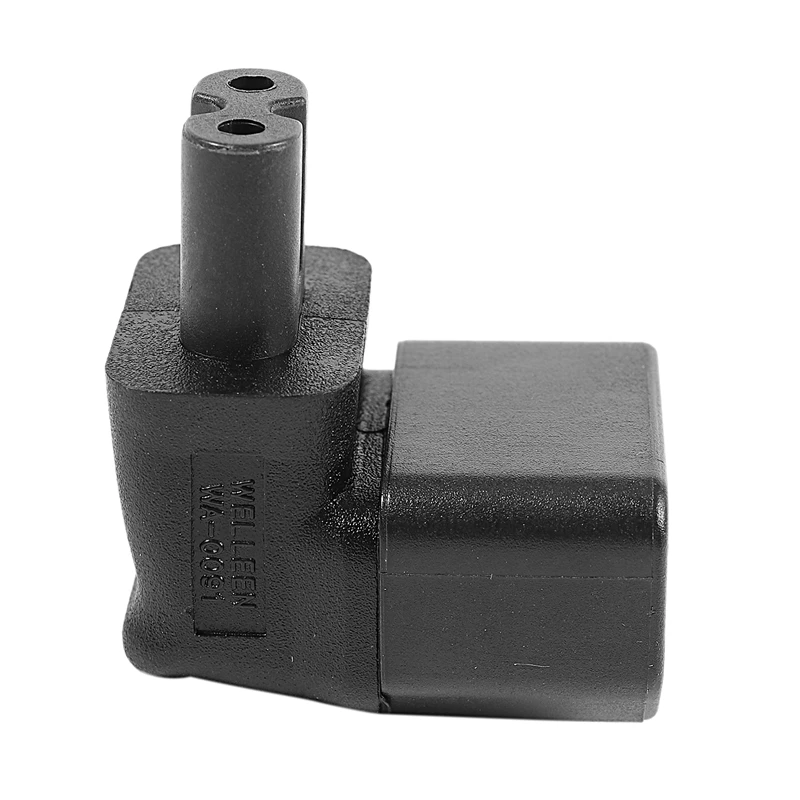ABKT-IEC 320 C14 к IEC C7 прямоугольный адаптер питания черный