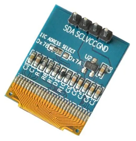 Maithoga ips 0,66 дюйма 4PIN белый/синий OLED модуль SSD1306 Привод IC 64*48 IIC интерфейс