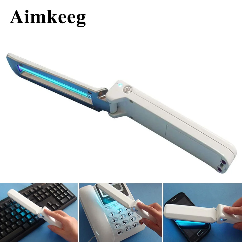 

UV Virus Sterilization Lamp Mini Portable Travel Germicidal Light Usb Disinfection Bactericidal For Phone Toothbrushe blacklight