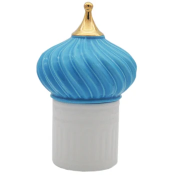 

Russian Castle Storage Jar Ceramic House Decorative Canlder Holder Diy Canlde Holder Little Storage Tank Home Decor