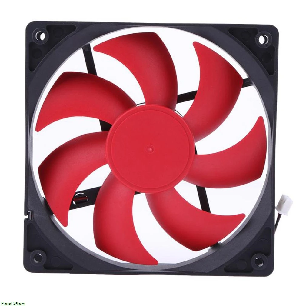 Draagbare Computer Dubbele Hoofd 12 CM PC Computer CPU Koelventilator Koeler Super Rustige Stille CPU Cooling Fan voor PC