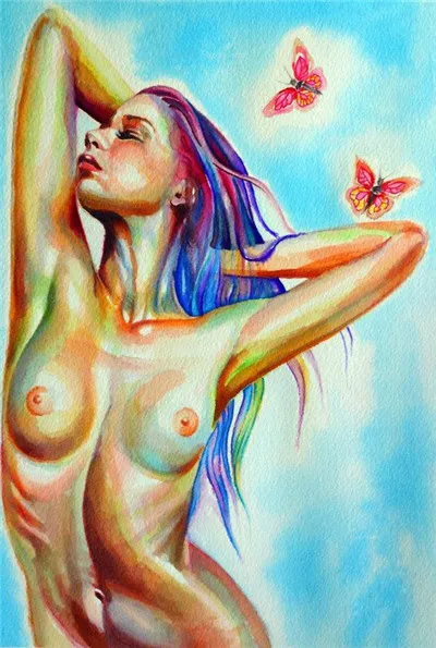 Круглая Алмазная вышивка голый женщина 5D DIY Алмазная картина сексуальная пара климакс Стразы Картины Мозаика вышивка крестиком - Цвет: 17
