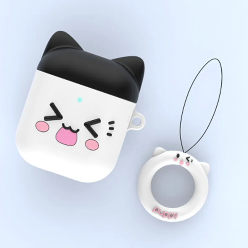 Мультяшный беспроводной Bluetooth чехол для наушников для Apple AirPods 1 2 Силиконовый зарядный чехол для наушников Защитный чехол для AirPods - Цвет: Style 4