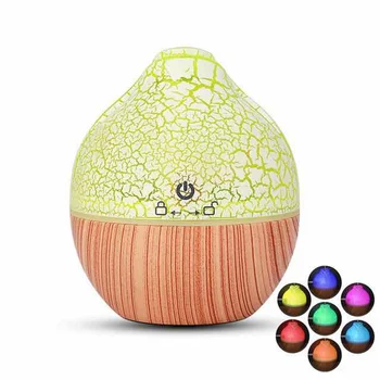 

New vase incense diffuser, bud humidifier multi-color LED light 130ml for multi-environment use mini USB mute humidifier
