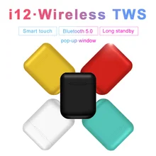 I12 tws Сенсорное Беспроводное управление Bluetooth 5,0 smart Touch 3D гарнитура сабвуфер TWS гарнитура для всех bluetooth-устройств наушники