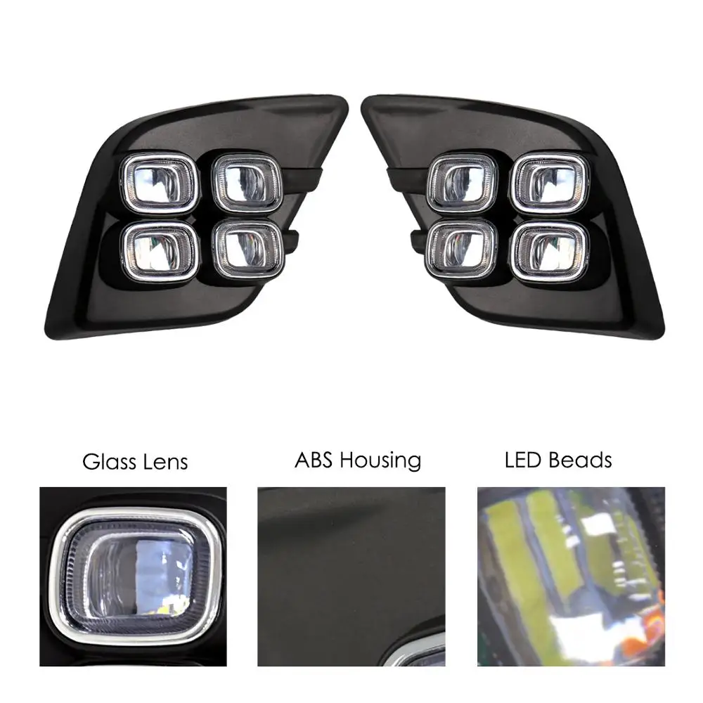 Jeu De Feux Antibrouillard Pour Toyota Hilux Revo 2015-2020 (EURO 6) - Neufs