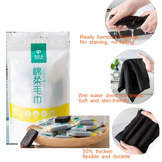 Seriously Black Hand Towel Set