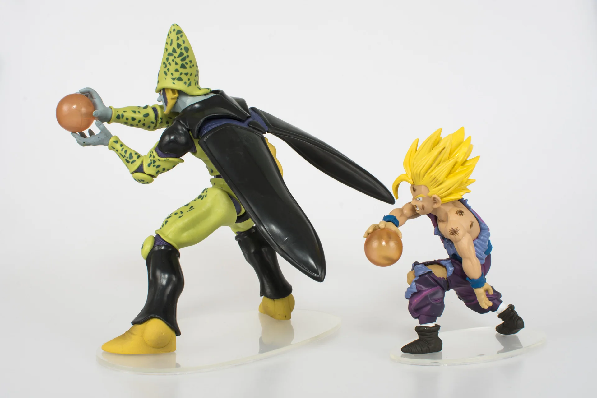 [Top] 2 шт./лот аниме Dragon ball Супер Saiyan Сон Гоку и ячейка Боевая версия Фигурка Статуя Коллекция Модель детский подарок