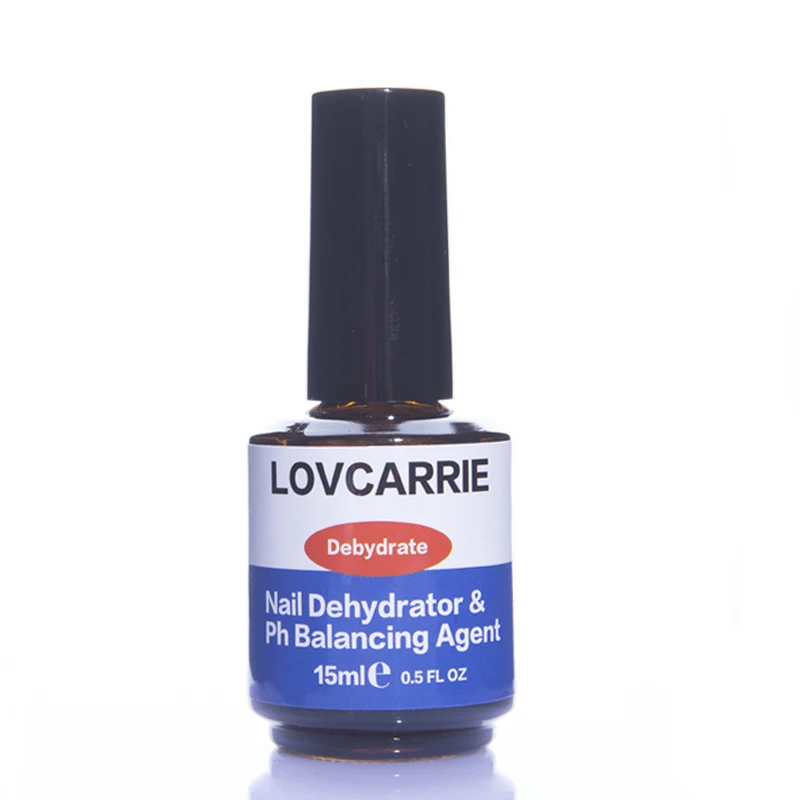 LOVCARRIE 15ML Nail Dehydrator Nail Prep Primer and Dehydrator Nails ph Balancing Agent Air Dry UV Gel System Bond for Art