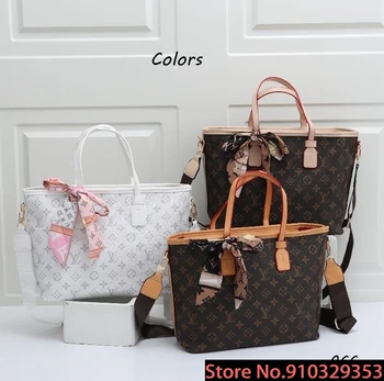 

Luxury Louis Vuitton LV- Leather Handbags Women Bags Designer Brand Women's Shoulder Bags Large Capacity Ladies Hand Bags L499