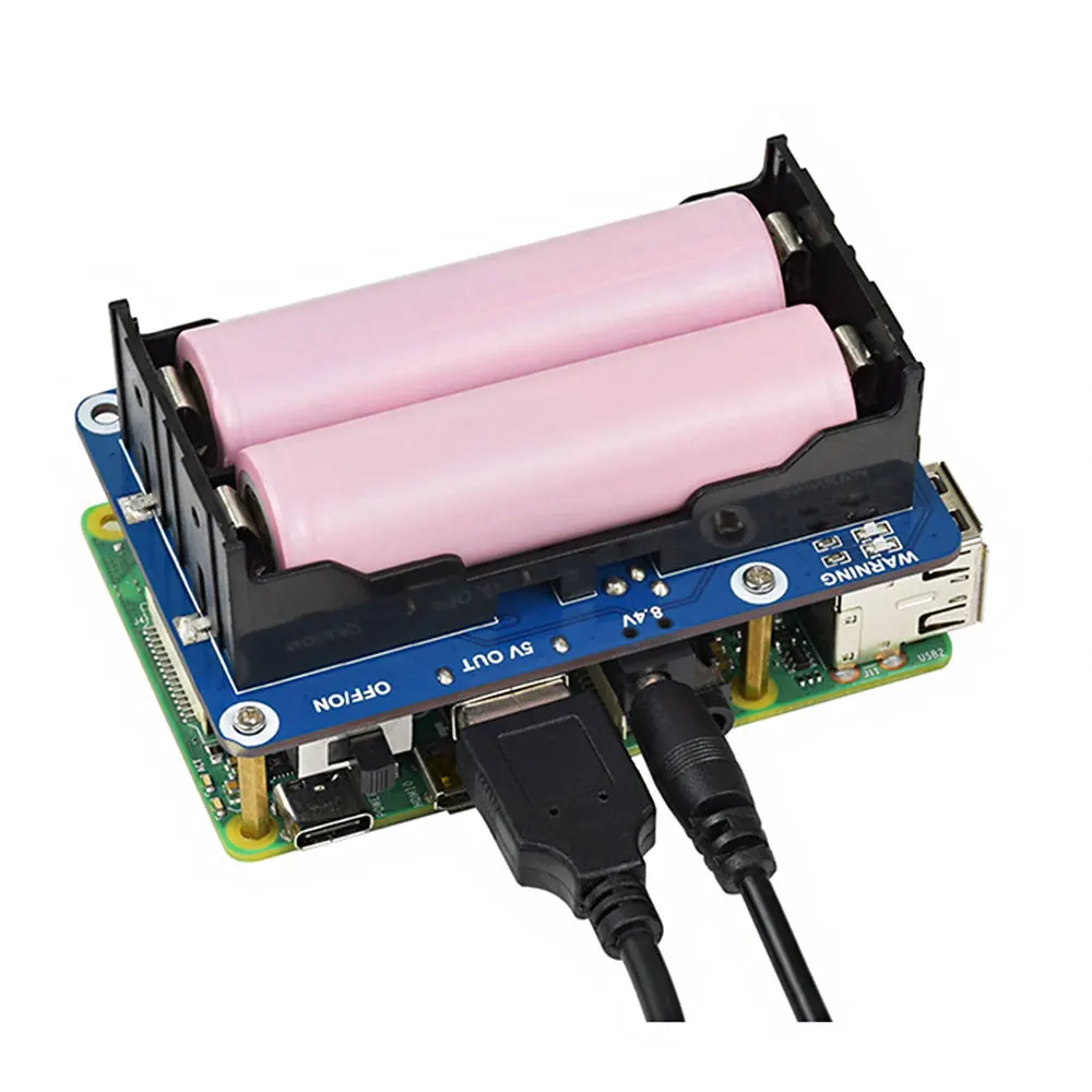 Fonte de Alimentação Potência de Saída para Raspberry 3b + - Raspberry Módulo Ininterrupta Ups Hat Estável 5v 3b - 4b Dropship pi 4 b - Imagem 3