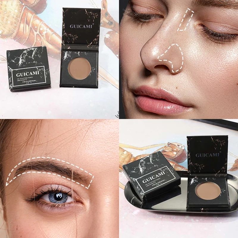 Highlighter пудра светящийся блеск для контурного макияжа пудры блестящие яркие цвета кожи Светящиеся Румяна Пудра для макияжа