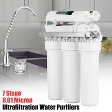 Filtro de água para beber 7 estágios, sistema de ultrafiltração, purificador doméstico, cozinha, filtros de água com válvula de torneira, tubo de água