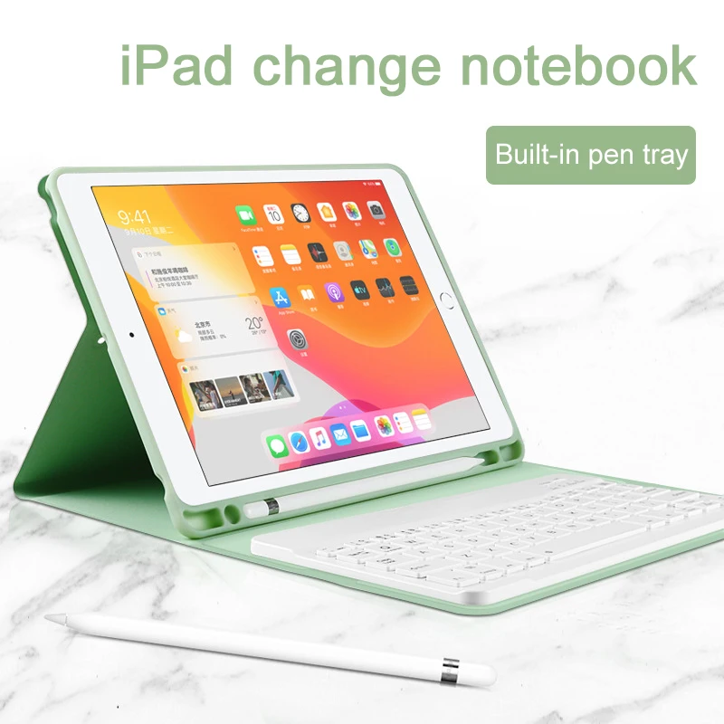 

SK-1029 Backlit 3.0 Bluetooth Wireless Keyboard For Apple Air1/2/3 Pro9.7/10.5/10.2/Mini 4 5 With Separable Tablet Case Russian
