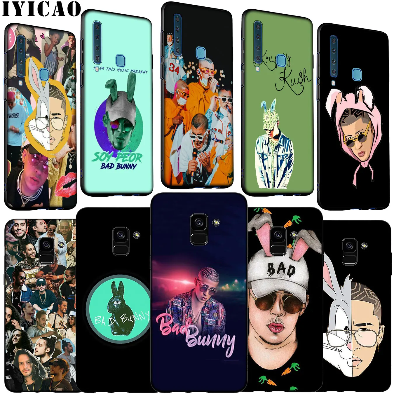 Мягкий силиконовый чехол Bad Bunny Russ diemon для телефона Samsung Galaxy A6 A7 A8 A9 2018 A3 A5 2016 2017 Note 9 8