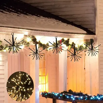 

DIY LED Fairy String Light Hanging Starburst Holiday Light with Remote Control Decoration Outdoor Twinkle Light 2 m 100leds