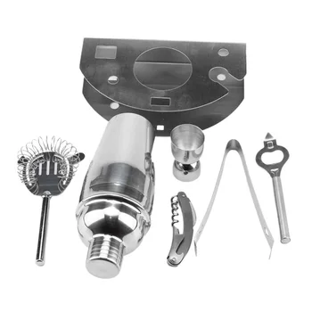 

12pcs Filter Professional Bartender Wine Beginner Stainless Steel Measuring Cup Ice Clip Bar Tools Martini Cocktail Shaker Set