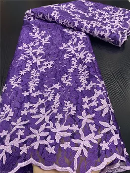 

Latest Nigerian Net Lace Fabrics 2020 High Quality Lace African Lace Fabric Wedding French Tulle Lace Material Sewing YA3473B-2