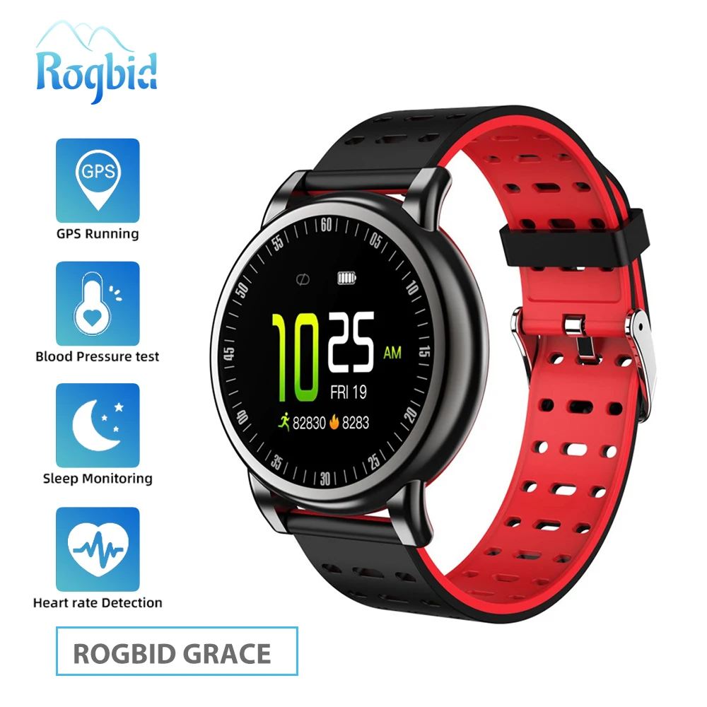 

Rogbid Grace Sport Smart Watches man woman 2020 gift intelligent smartwatch fitness tracker bracelet blood pressure android ios