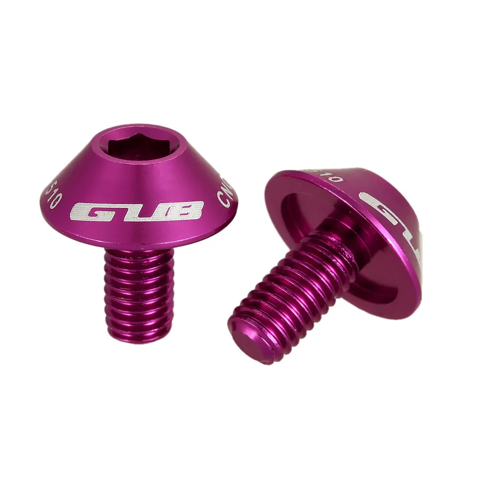 

GUB 1 Pair Bike Bottle Cage Screws M5x12mm Lightweight Aluminum Alloy Bottle Holder Bolt for MTB Bike Bicycle Water Bottle Rack