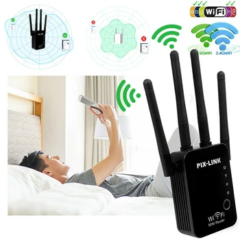

WiFi Repeater Extender Roteador 2.4GHz 300Mbps Router Wireless Range Extender Expander Router Power Booster US/EU Plug