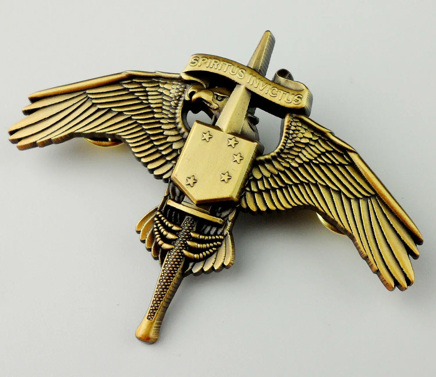 Tomwang201. Значок марки США Marine Raider Insignia USMC для специальных операций 1730-бронзовый |