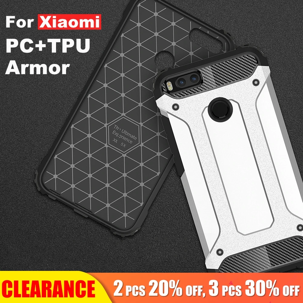 

[Clearance] For Redmi Note 6 Pro Case Luxury Armor PC+TPU Cover For Xiaomi A2 Lite Case Shockproof Anti-knock Full Back Cover