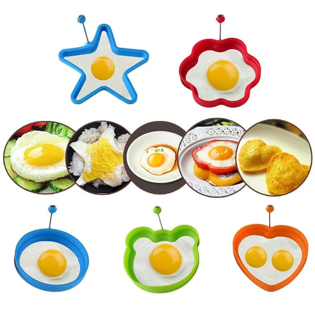 1PC Silicone Egg Mold Non Stick Egg Cooking Ring Scrambled Eggs