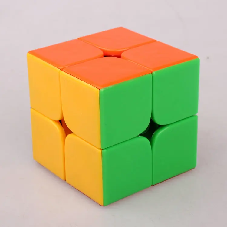 50 мм второго заказа, Магический кубик, Цвет 2x2x2dayan кубика твердых Цвет 2-заказ без клея Бумага