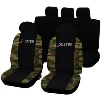 

COPRISEDILI AUTO DACIA DUSTER FODERE BICOLORE NERO - MIMETICO CLASSICO