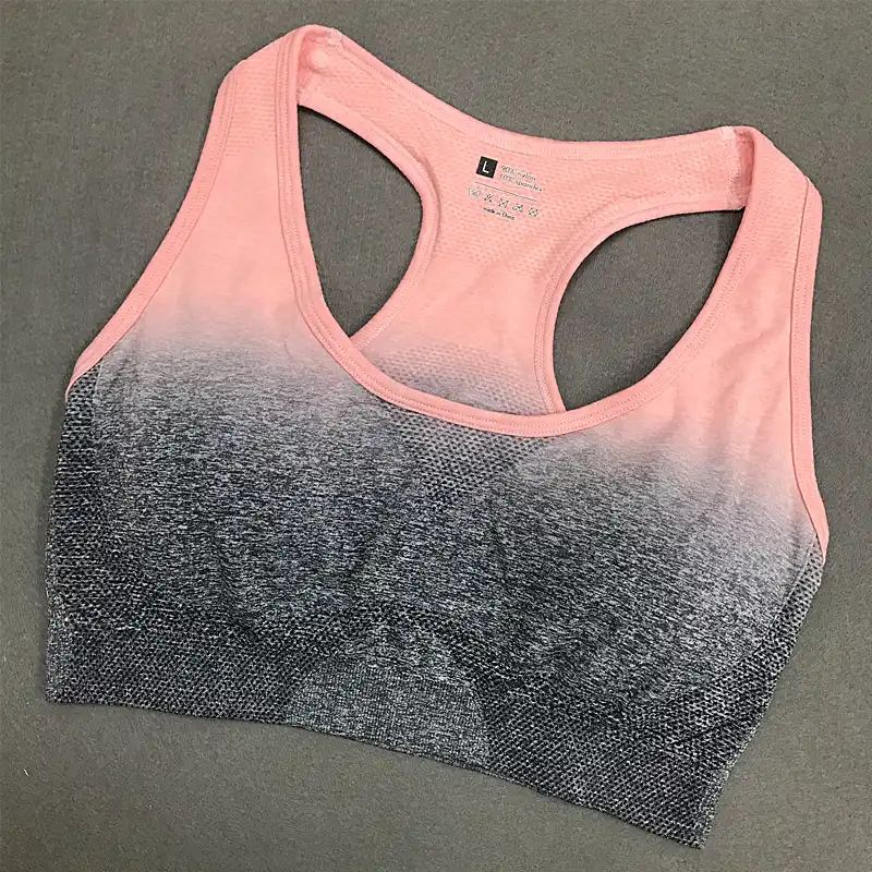 Top deportivo para correr para mujer, sujetador gimnasio de Yoga de alta  elasticidad transpirable a prueba de golpes, ropa interior sin costuras,  ropa deportiva para entrenamiento, barra para mujer|Sujetadores deportivos|  - AliExpress
