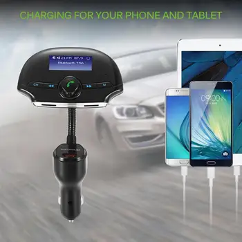 

Hot Onever FM Transmitter Modulator Car Kit Bluetooth Stereo MP3 Player Car Hands-Free Audio Receiver USB Car Charger Adapter