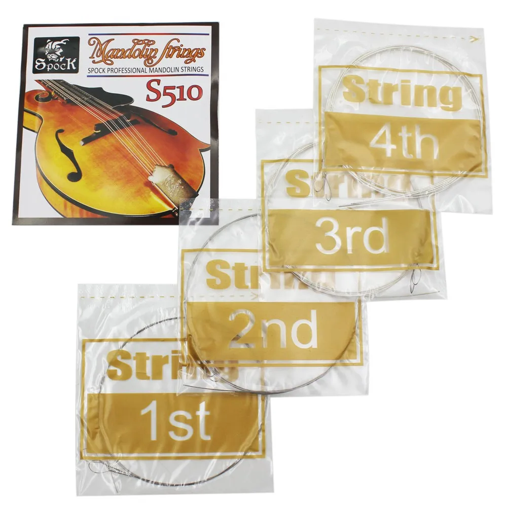 

Spock S510 4pcs Mandolin String Stainless Steel Exquisite Stringed Musical Instrument