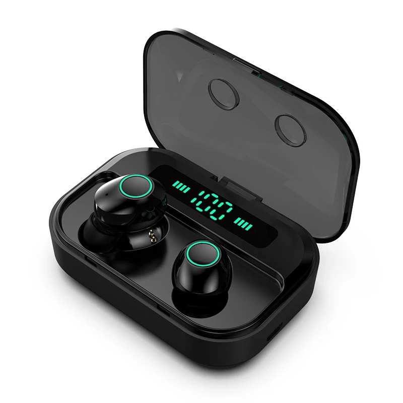 

M7 TWS Bluetooth Earphone 5.0 True Wireless with LED Digital Sports Headphones IPX7 Waterproof with1500mAm charging box Earphone