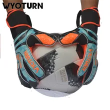 Новое поступление, футбольные Вратарские оранжевые латексные футбольные вратарские перчатки, профессиональные вратарские перчатки для взрослых, защитные перчатки для футбола