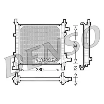 

Radiator cooling system with ac \ Ford Ka I 1.3EFi 96-02 DENSO D