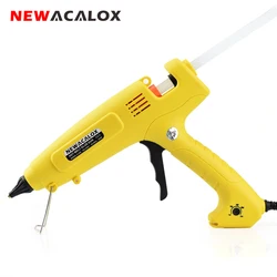 NEWACALOX 300W Hot Melt Glue Gun EU Plug Smart Temperature Control Copper Nozzle Heater Heating 220V with 11mm Glue Stick