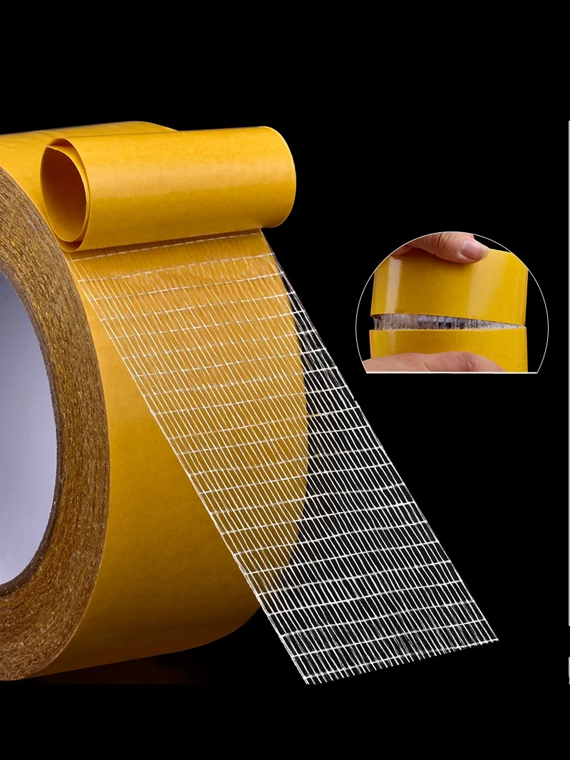Adhesive Tape 1Roll 20M Double Sided Grid Fiber