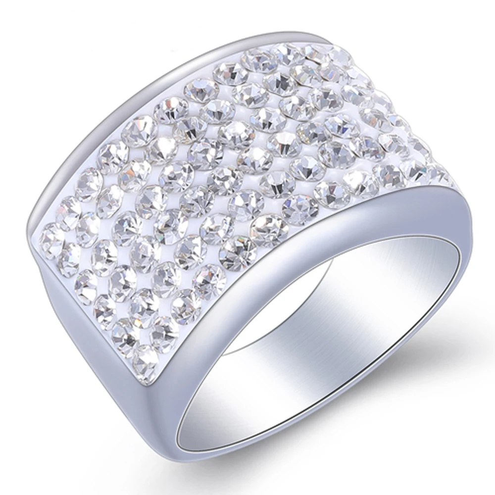 Fashion-Jewelry-Women-Wedding-Accessories-Rings-With-Clear-Crystal-Wholesale-Stainless-Steel-Bling-Crystal-Ring-For