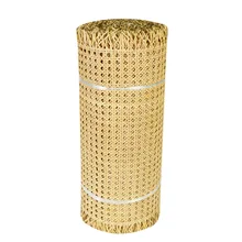 

70-75CM X 15 Meters Natural Indonesian Rattan Woven Real Cane Webbing Roll For Chair Table Background Furniture Material