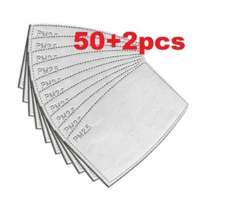 

52pcs Gasket Filters Activated Carbon Filter Replaceable For Adults Breathing Filters Mascherine In Stock High Quality #25
