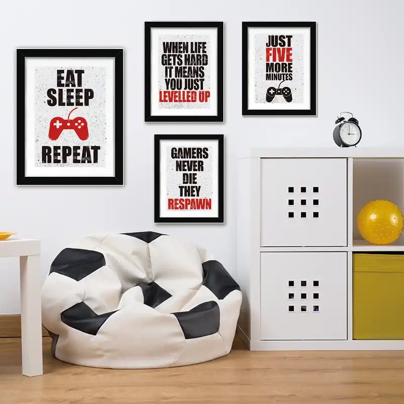 Video Spiel Poster Teen Junge Schlafzimmer Decor Gaming Zitate Kunst Leinwand Malerei Bild Spiel Zimmer Wand Dekoration Malerei Und Kalligraphie Aliexpress