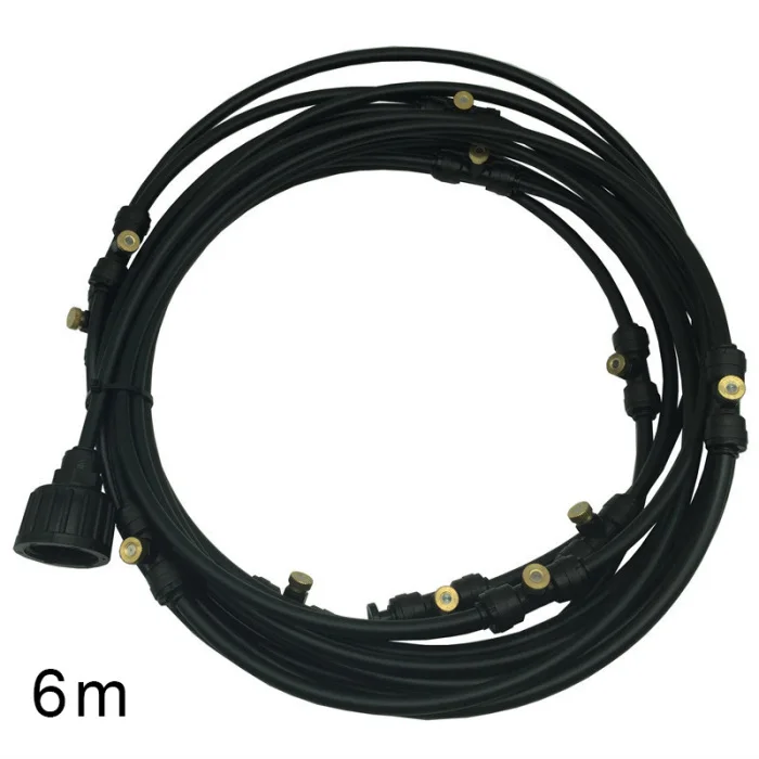 Mist Cooling System Garden Misting Irrigation System Outdoor Watering Cool Nozzles Set for Lawn@LS