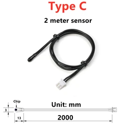 Advanced Digital Temperature Controller with Relay Output - Thermostat Regulator for Heating and Cooling (10A/220V, 20A/12V) (C sensor)