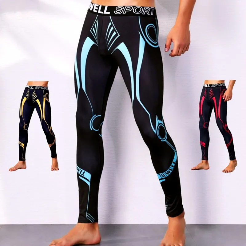 Men Compression Tight Leggings Running 