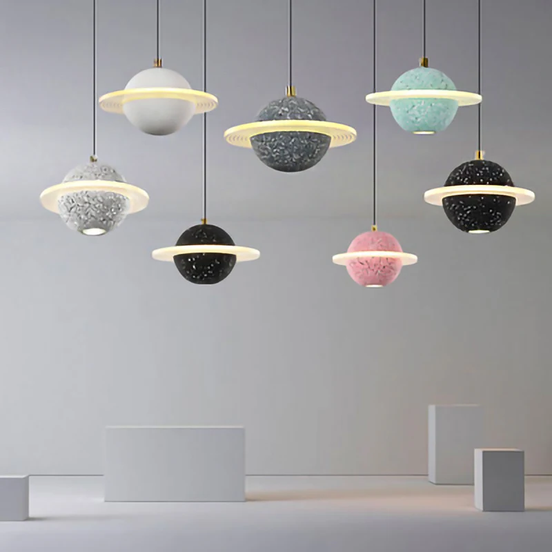 

Nordic modern LED pendant light Creativity Planet chandelier hanging lamp indoor lighting home decor bedroom living room kitchen