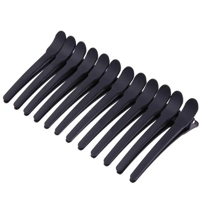 12pcs 10/12 шт заколки для волос, волосы Нержавеющая сталь парикмахерские зажимы пряди на клипсах инструмент для укладки волос заколка для косы аксессуары шпильки для волос - Цвет: 12pcs