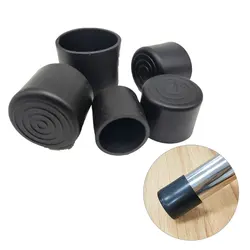 Couvre pieds de meubles antidérapants, 10 pièces, noir, rond, protection de sol, chaussettes de Table 