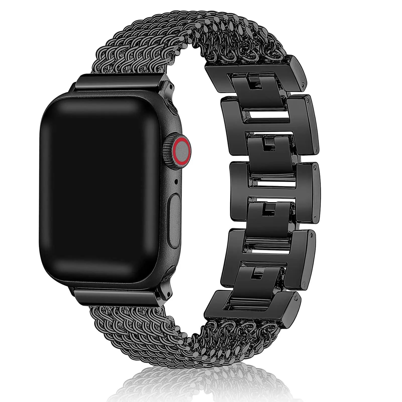 Luxury Houndstooth Woolen Cloth Strap For Apple Watch 41mm 38mm 40mm Metal Design  Leather Band For iwatch Series 8 7 6 SE 5 4 3 - AliExpress